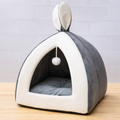 Covered Cat Bed Indoor Warm – Cozy Cat Cave | Snowy